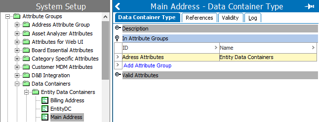 Setting Up Data Container Types in Workbench