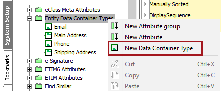 Setting Up Data Container Types in Workbench
