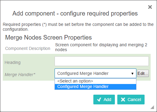 Merge Interface Merging Confirmed Matches