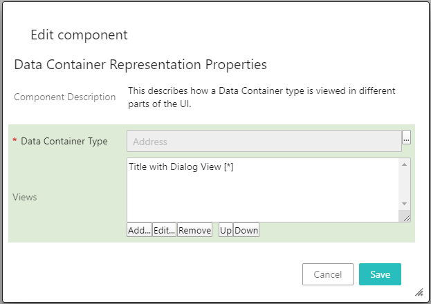 Global Data Container Representations