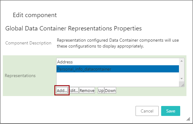 Global Data Container Representations