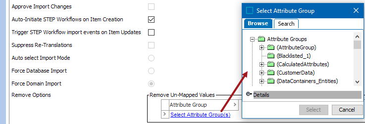 Import Manager - Advanced Settings