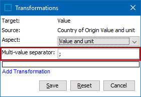 Multi-Value Separator - Transform Outbound