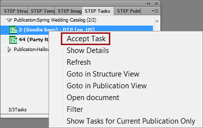 Configuring DTP Task Views for InDesign