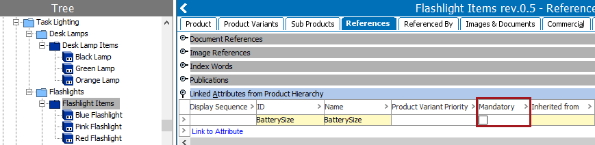 Creating a Product Attribute Link