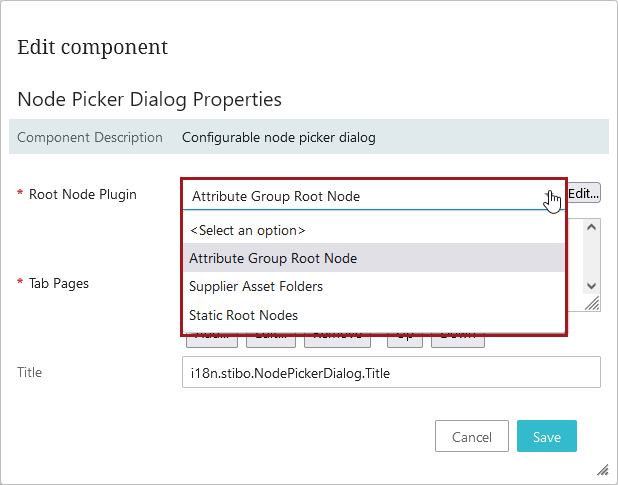 Configuring the Attribute Link Editor Screen