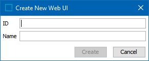 Creating a New Web UI