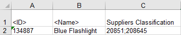 Classifications - Data Source Outbound