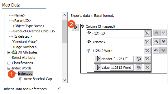 Index Words – Data Source Outbound