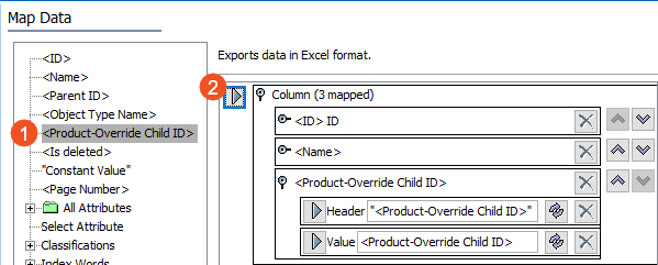 Product-Override Child ID – Data Source Outbound
