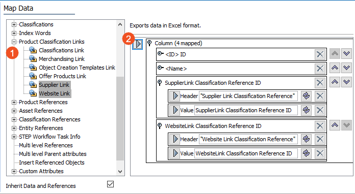 Product Classification Links – Data Source Outbound