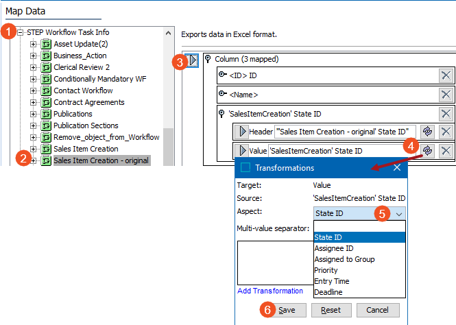 STEP Workflow Task Info - Data Source Outbound