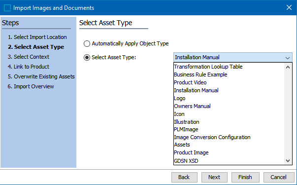 Select Asset Type