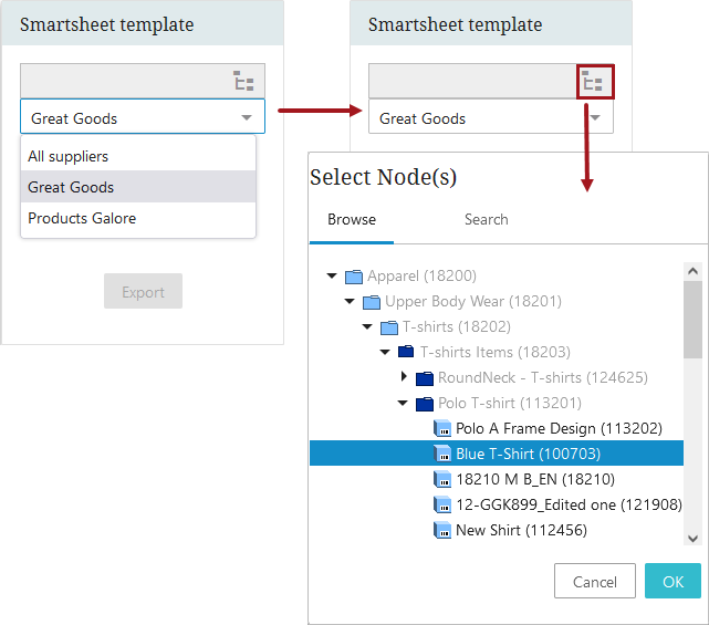 Initiating Products Using a Smartsheet