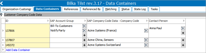 References on Data Containers