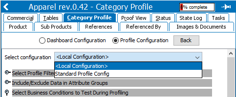 Profile Configuration