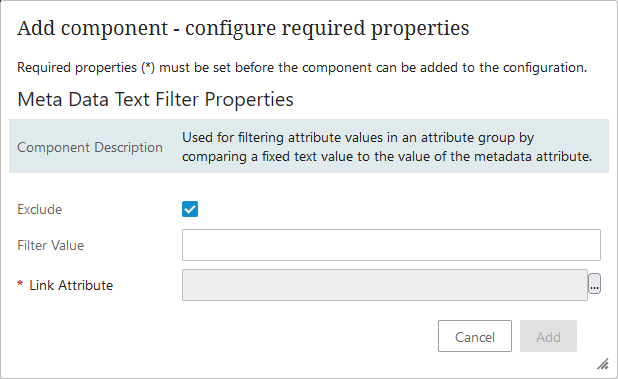 Attribute Value Group Component