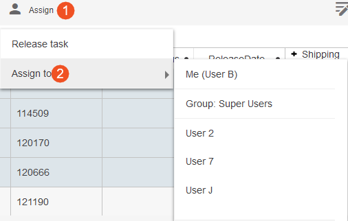 Assigning Workflow Tasks in Web UI