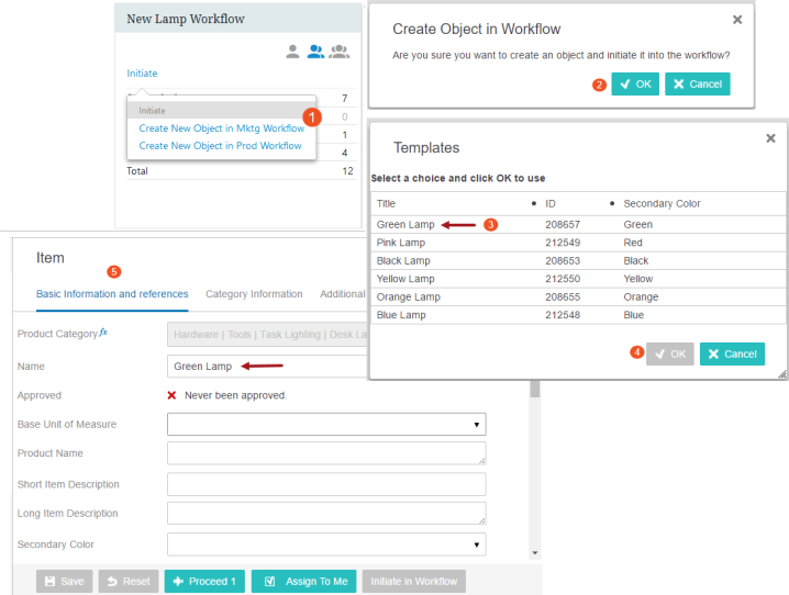 Create Object in Workflow Screen