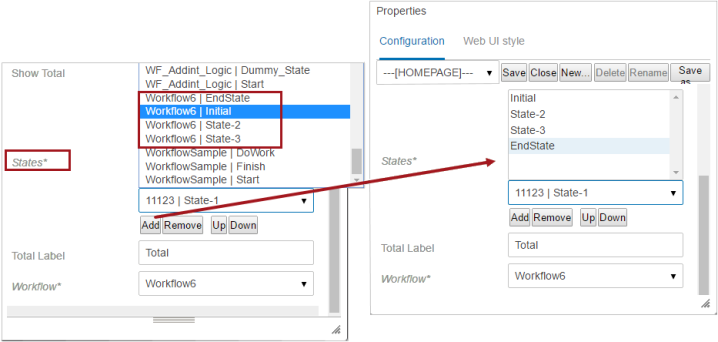 Status Selector Homepage Widget