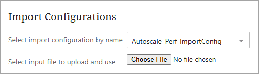 Data Import Screen
