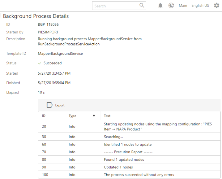 Executing Mapper Configuration Setup Entity