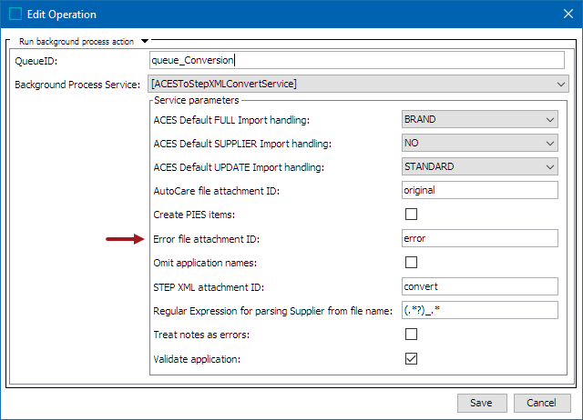 Importflow Attachment Component in Controller Screen