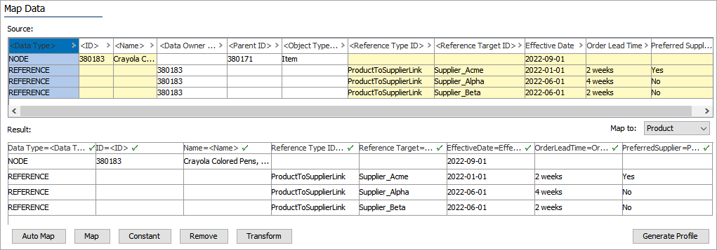 Reference Type ID - Map Inbound