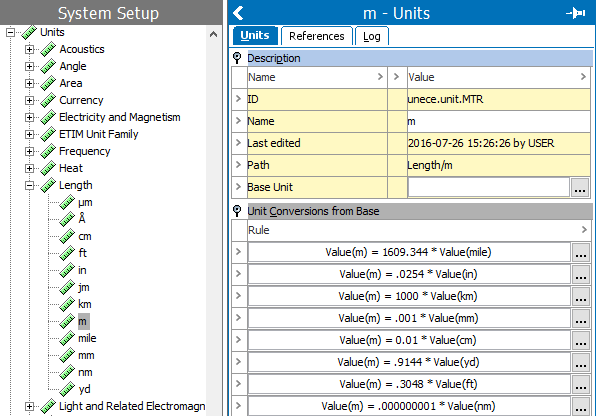 Unit Ids Base Unit ID, Name, and Value Aspects