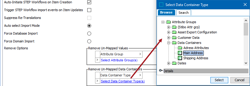 Import Manager - Advanced Settings