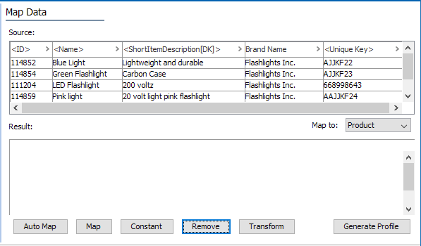 Concatenate into Single-Valued Data Example