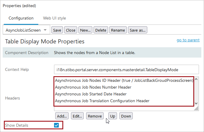 Configuring Screens for Asynchronous Translation Status in Web UI