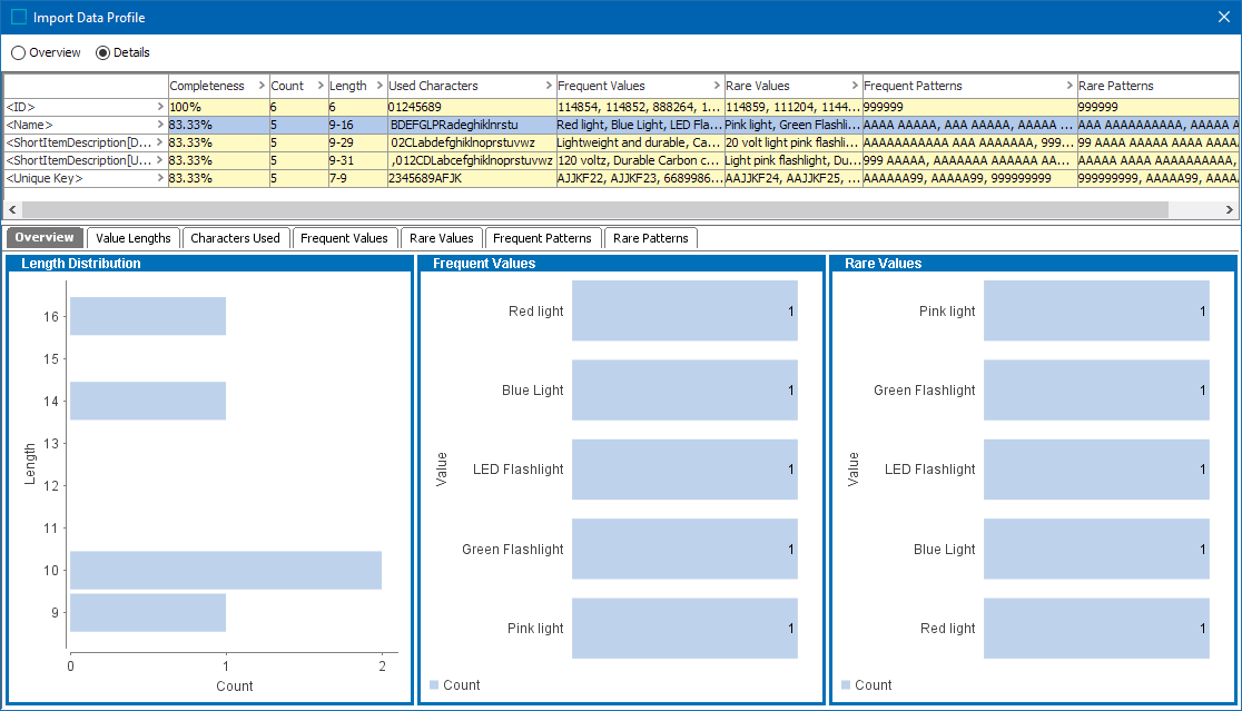 Inbound Map Data - Generate Profile