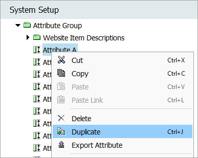 Changing an Attribute ID