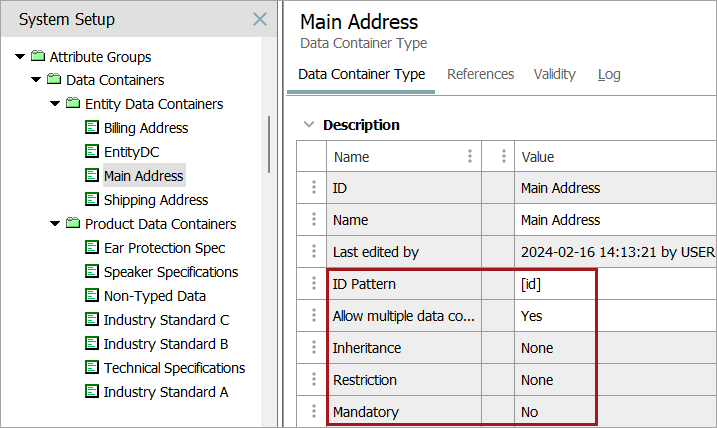 Setting Up Data Container Types in STEP Workbench