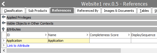 Creating a Classification Attribute Link