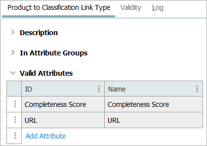 Maintaining a Product to Classification Link Type