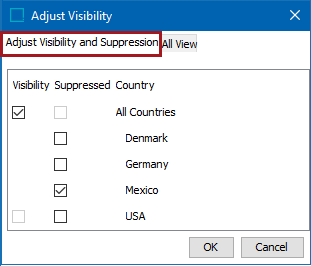 Visibility of Reference and Link Types