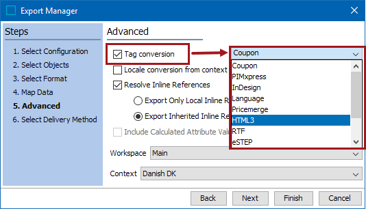 Configuring Tag Output Formatting