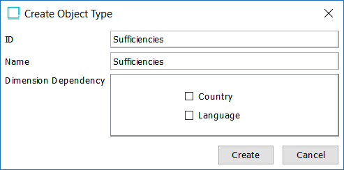 Sufficiency Configuration Type