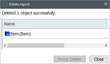 Deleting an Object Type