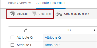 Configuring the Attribute Link Editor Screen