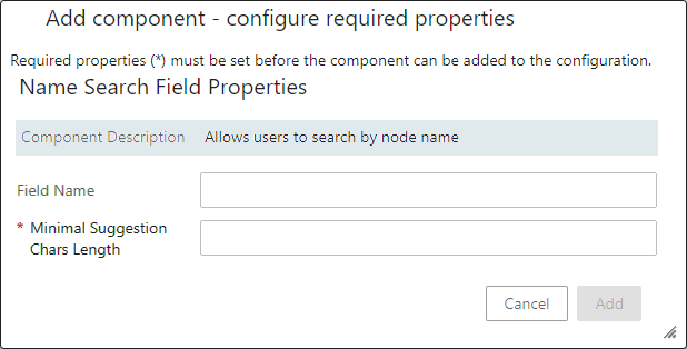 Configuring the Name Search Field