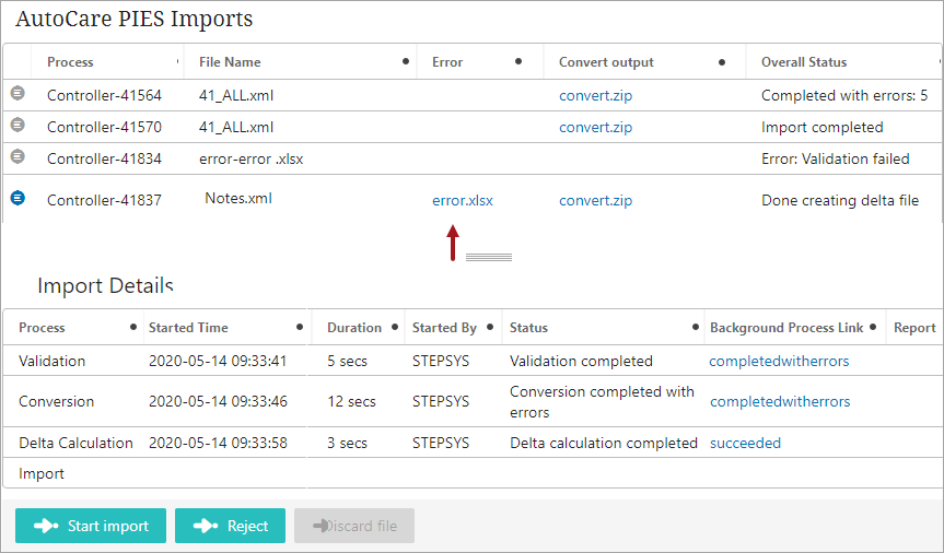 Importflow Attachment Component in Controller Screen