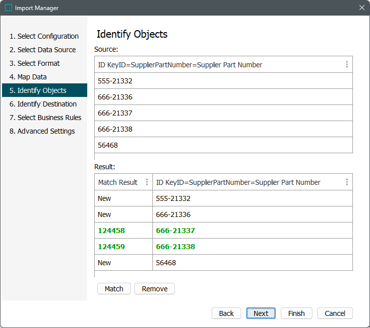 Import Manager - Identify Objects