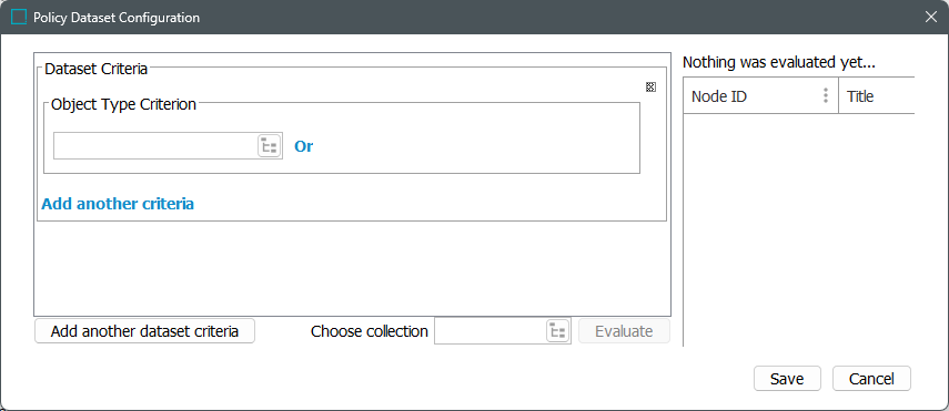 Creating a Dataset Definition