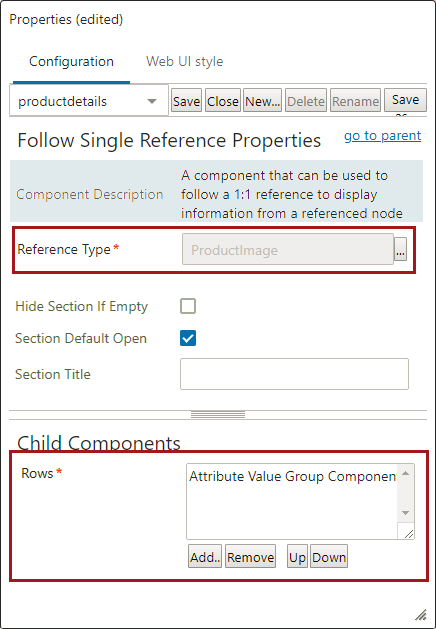 Reference Components Follow Single Reference