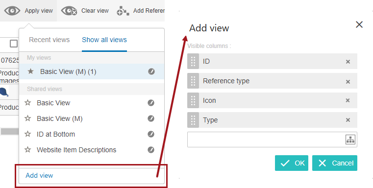 User Configurable Views