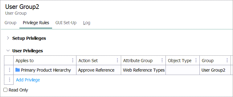 Attribute Groups for Reference and Link Types
