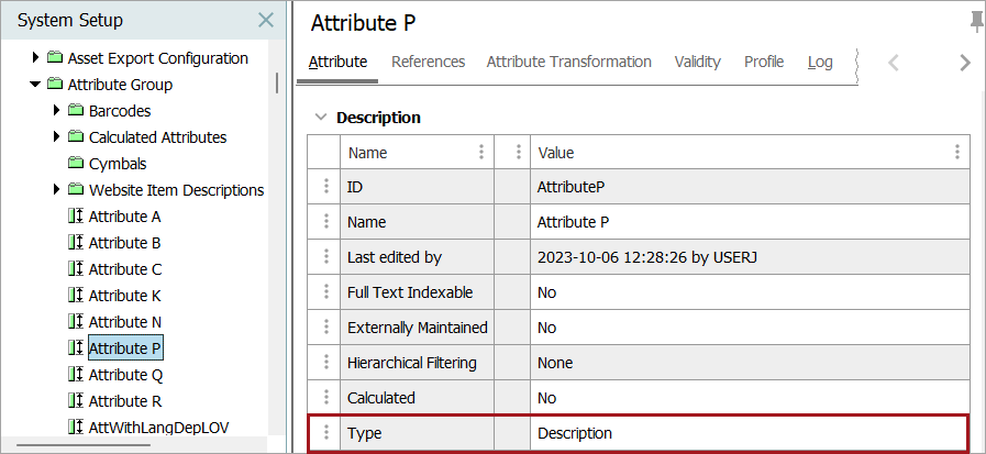 Switch Attribute Attribute Types